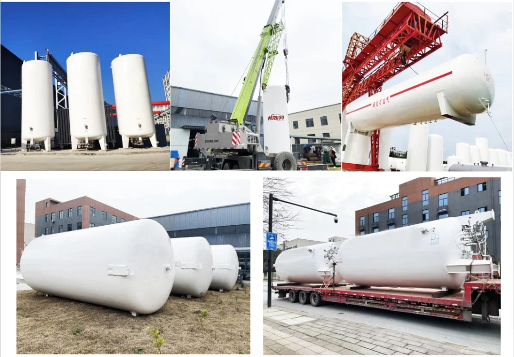 LNG Tank Liquid Natural Gas Storage 60m3/1.2MPa LNG Cryogenic Storage Tank