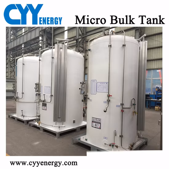 5m3 Lox/Lin/Lar/GNL/Lco2 réservoir de stockage de liquide cryogénique réservoir en acier inoxydable réservoir de liquide Micro réservoir en vrac